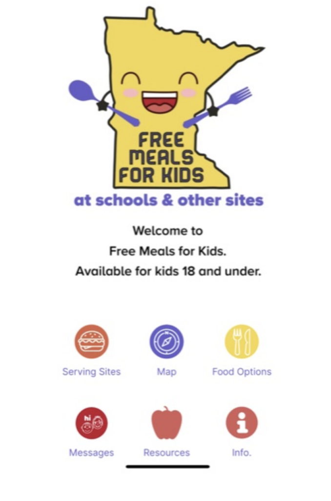 Mobile App: Free Meals for Kids